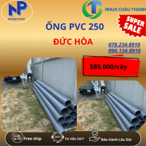 Ống Nhựa PVC 250 Đức Hòa Giá Rẻ