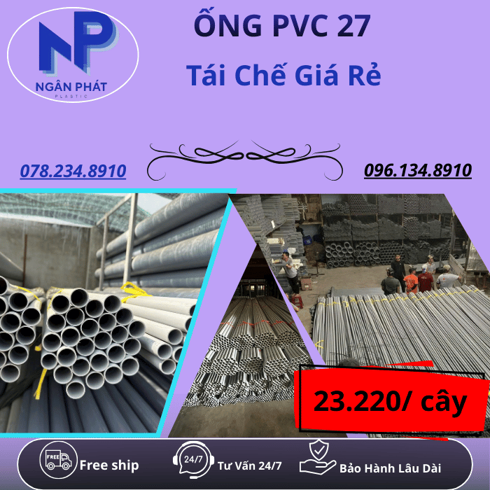 Ống Nhựa PVC 27 Giá Rẻ Ống Nhựa PVC 27 Giá Rẻ