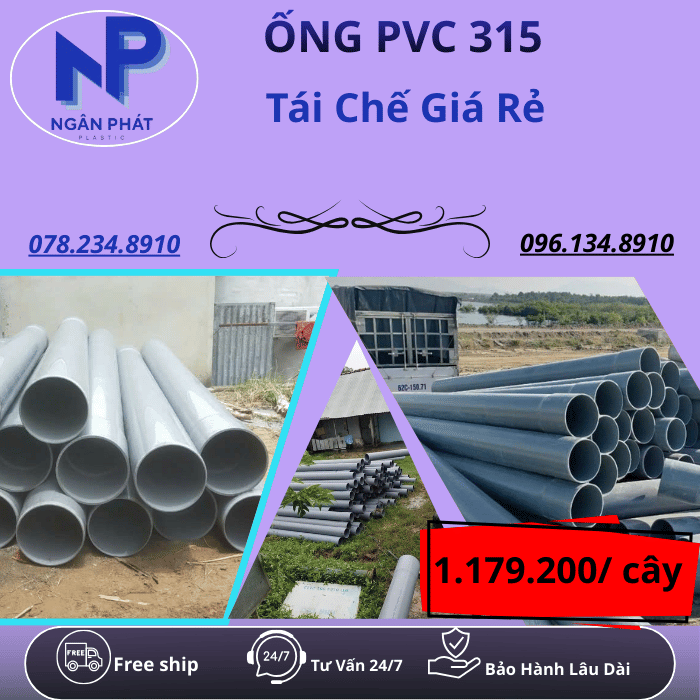 Ống Nhựa PVC 315 Giá Rẻ Ống Nhựa PVC 315 Giá Rẻ