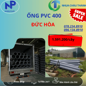 Ống Nhựa PVC 400 Đức Hòa Giá Rẻ