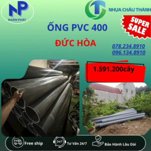 Ống Nhựa PVC 400 Đức Hòa Giá Rẻ