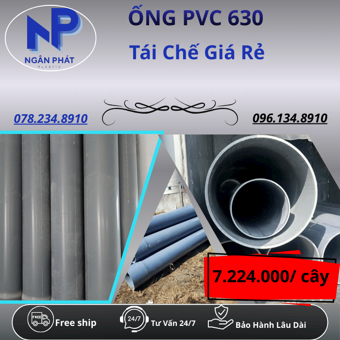 Ống Nhựa PVC 630 Giá Rẻ Ống Nhựa PVC 630 Giá Rẻ
