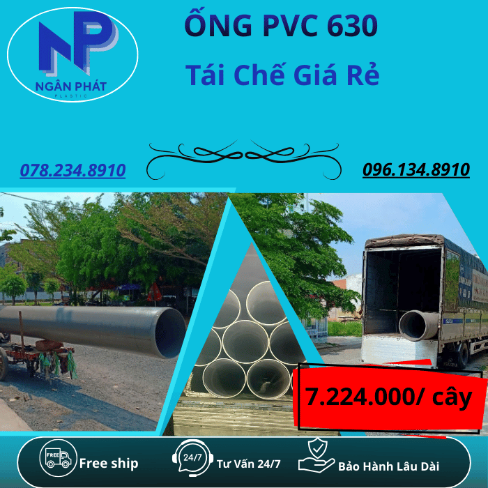 Ống Nhựa PVC 630 Giá Rẻ Ống Nhựa PVC 630 Giá Rẻ