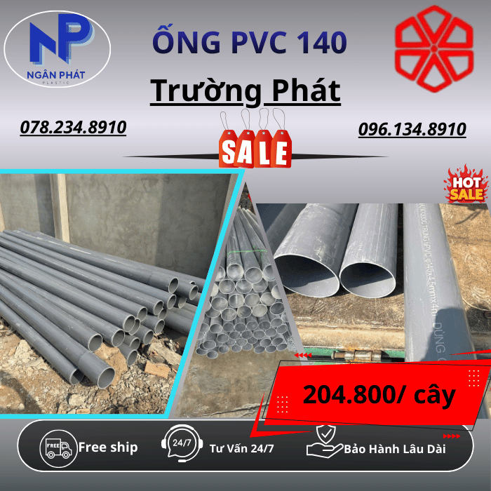Ống PVC 140 Trường Phát Ống PVC 140 Trường Phát