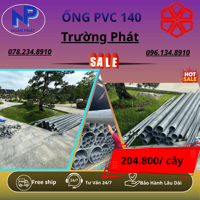 Ống PVC 140 Trường Phát Ống PVC 140 Trường Phát