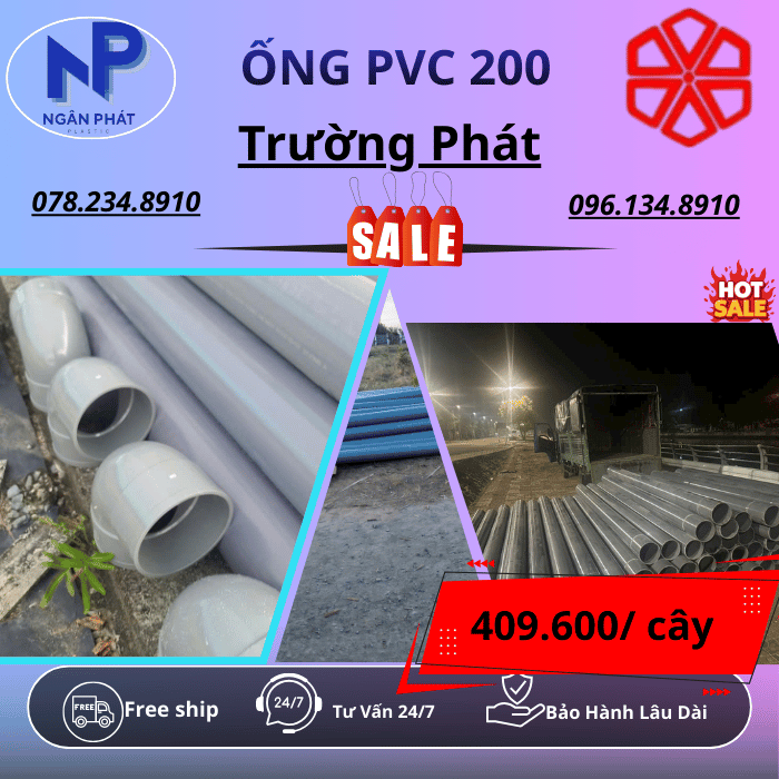 Ống PVC 200 Trường Phát Ống PVC 200 Trường Phát