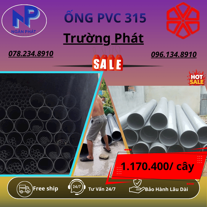 Ống PVC 315 Trường Phát Ống PVC 315 Trường Phát