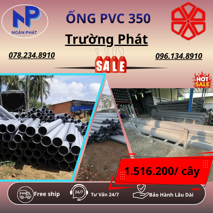 Ống PVC 350 Trường Phát
