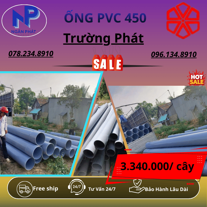 Ống PVC 450 Trường Phát Ống PVC 450 Trường Phát