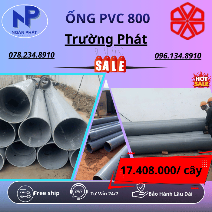 Ống PVC 800 Trường Phát Ống PVC 800 Trường Phát