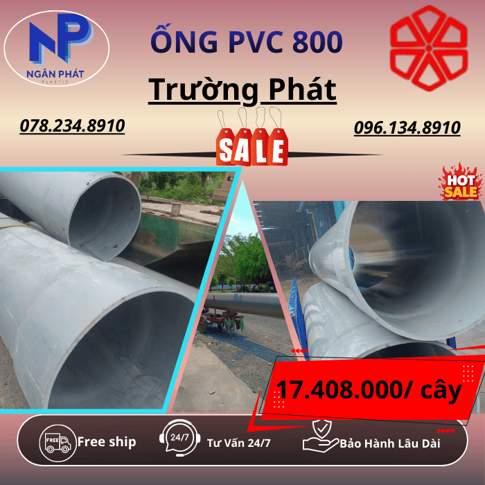 Ống PVC 800 Trường Phát Ống PVC 800 Trường Phát