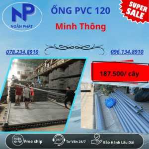 Ống PVC D120 Minh Thông
