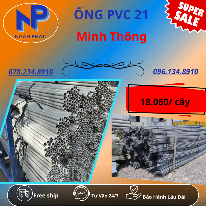 Ống PVC D21 Minh Thông Ống PVC D21 Minh Thông