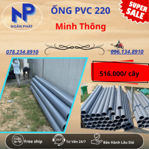 Ống PVC D220 Minh Thông