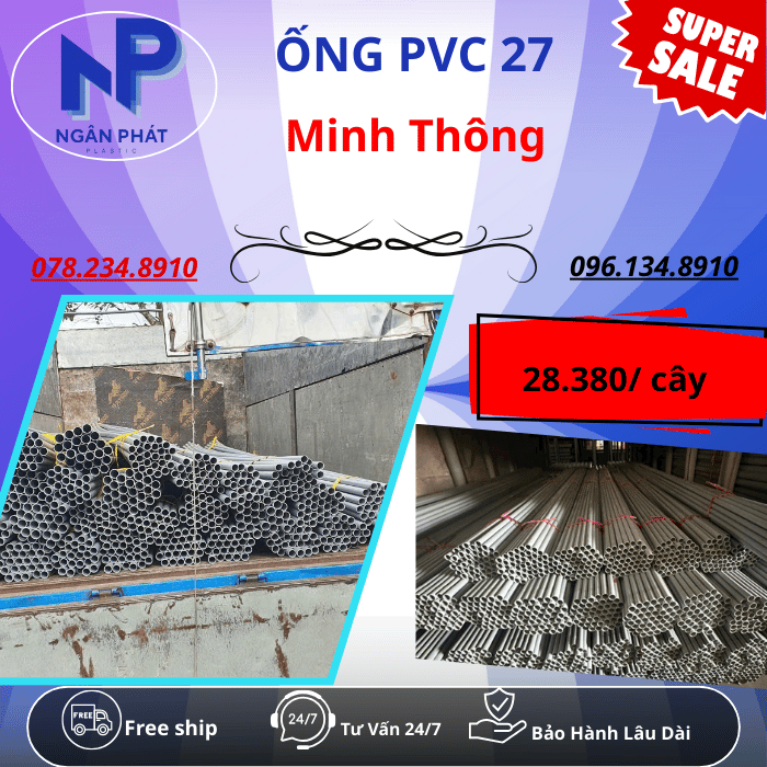 Ống PVC D27 Minh Thông
