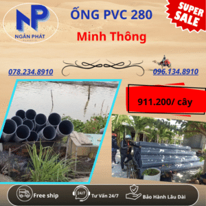 Ống PVC D280 Minh Thông