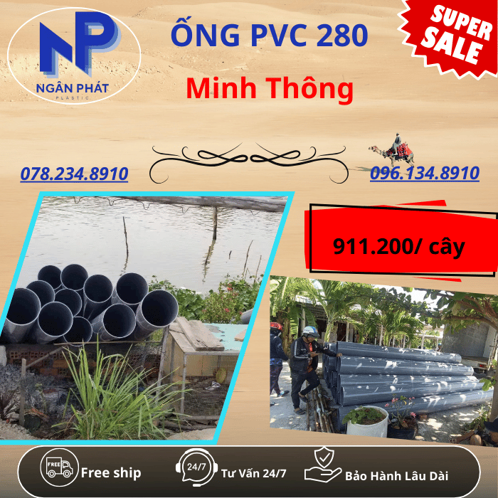 Ống PVC D280 Minh Thông Ống PVC D280 Minh Thông