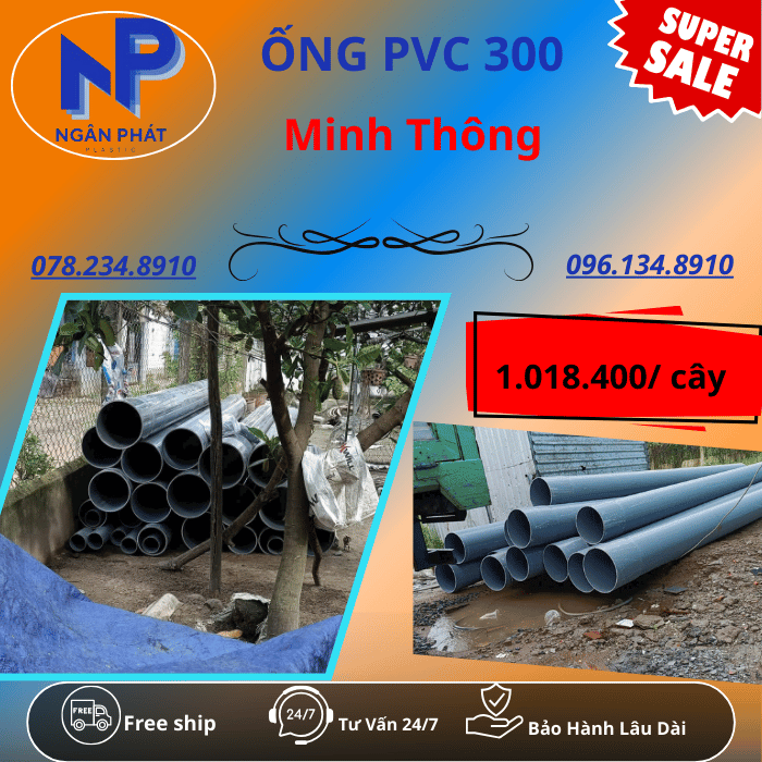 Ống PVC D300 Minh Thông