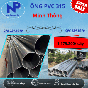 Ống PVC D315 Minh Thông