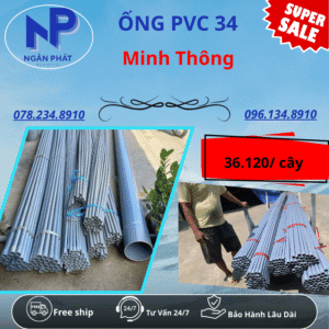 Ống PVC D34 Minh Thông