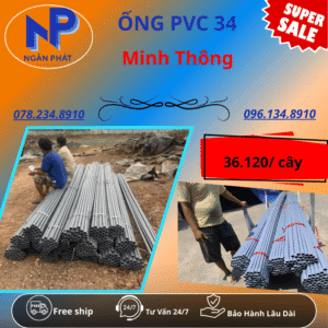 Ống PVC D34 Minh Thông