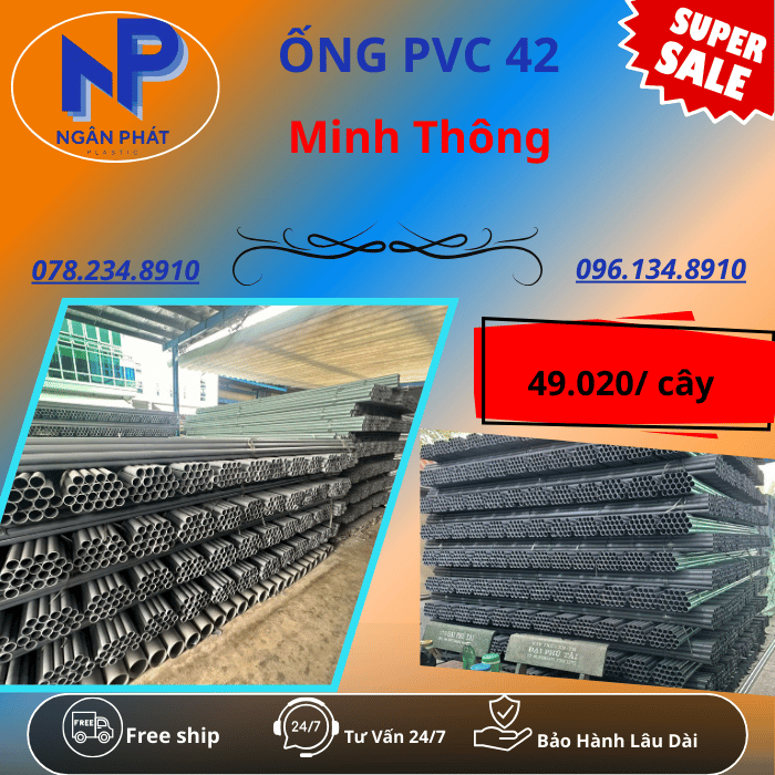 Ống PVC D42 Minh Thông Ống PVC D42 Minh Thông
