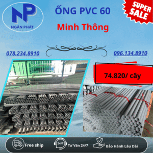 Ống PVC D60 Minh Thông