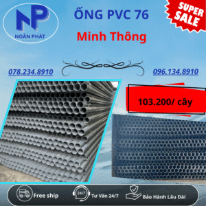 Ống PVC D76 Minh Thông