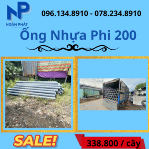 Báo Giá Ống Nhựa Phi 200 Giá Rẻ