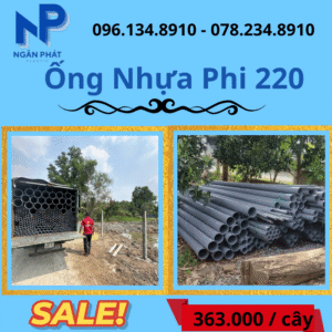 Báo Giá Ống Nhựa Phi 220 Giá Rẻ