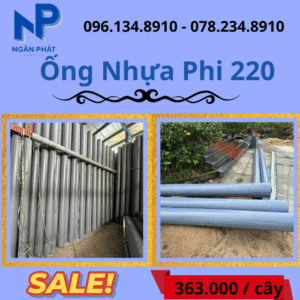 Báo Giá Ống Nhựa Phi 220 Giá Rẻ