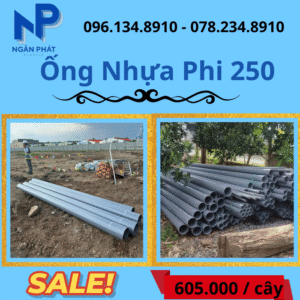 Báo Giá Ống Nhựa Phi 250 Giá Rẻ