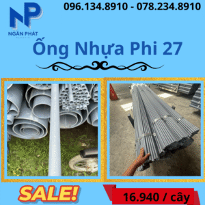 Báo Giá Ống Nhựa Phi 27 Giá Rẻ