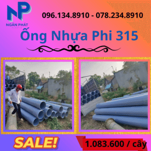 Báo Giá Ống Nhựa Phi 315 Giá Rẻ