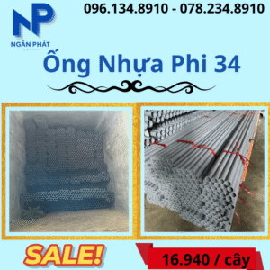 Báo Giá Ống Nhựa Phi 34 Giá Rẻ