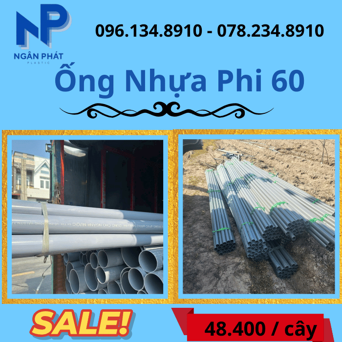 Báo Giá Ống Nhựa Phi 60 Giá Rẻ