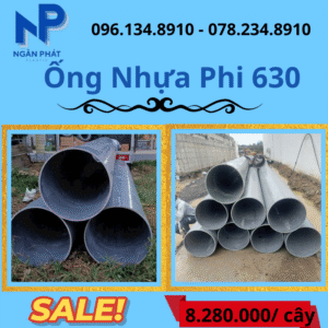 Báo Giá Ống Nhựa Phi 630 Giá Rẻ