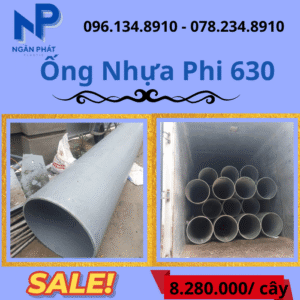 Báo Giá Ống Nhựa Phi 630 Giá Rẻ