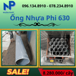 Báo Giá Ống Nhựa Phi 630 Giá Rẻ