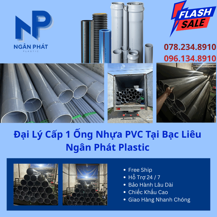 Đại Lý Cấp 1 Ống Nhựa PVC Tại Bạc Liêu