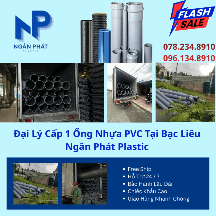 Đại Lý Cấp 1 Ống Nhựa PVC Tại Bạc Liêu