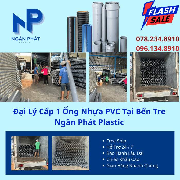 Đại Lý Cấp 1 Ống Nhựa PVC Tại Bến Tre