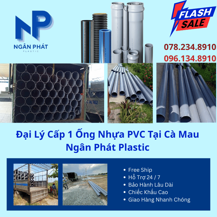 Đại Lý Cấp 1 Ống Nhựa PVC Tại Cà Mau