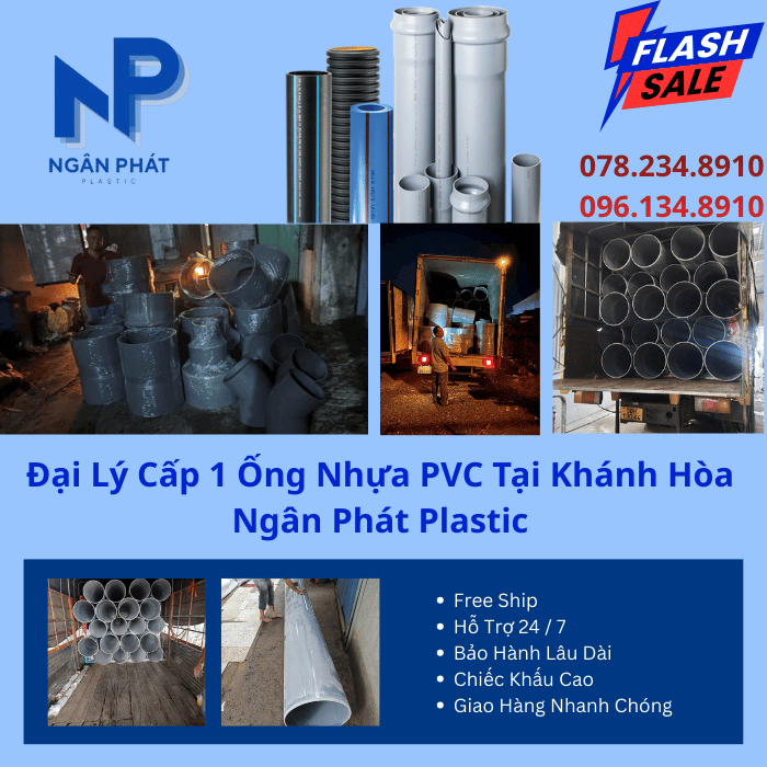 Đại Lý Cấp 1 Ống Nhựa PVC Tại Khánh Hòa Ngân Phát Plastic