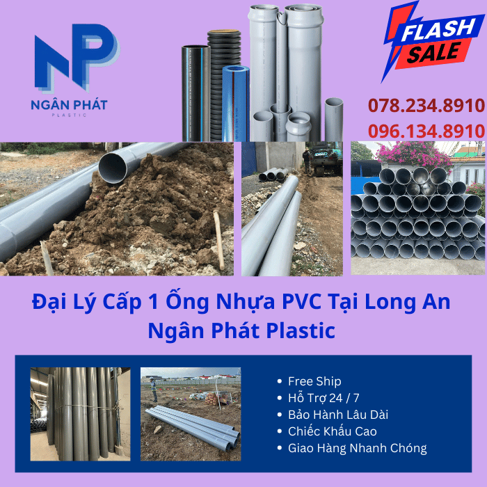 Đại Lý Cấp 1 Ống Nhựa PVC Tại Long An