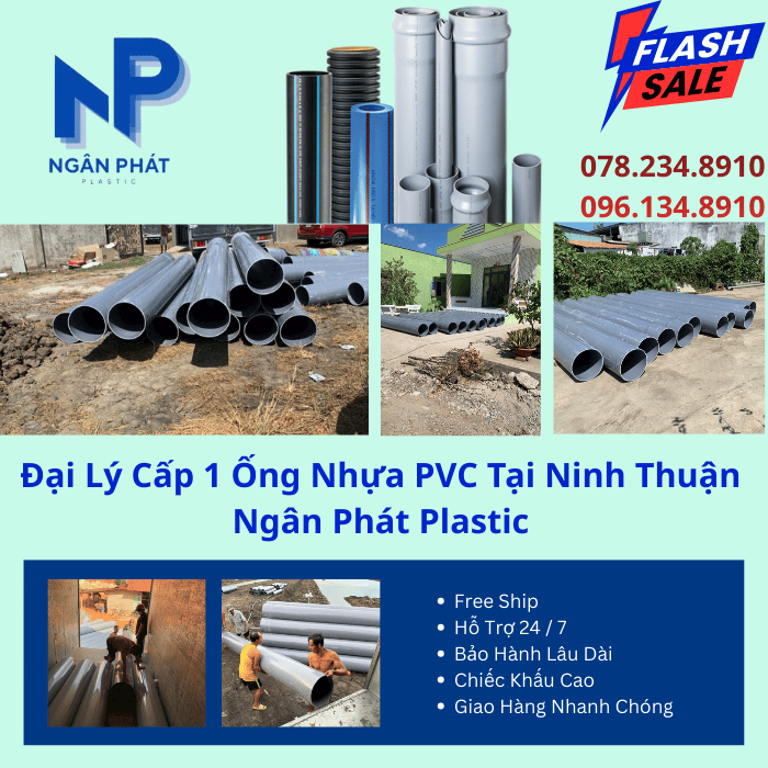 Đại Lý Cấp 1 Ống Nhựa PVC Tại Ninh Thuận