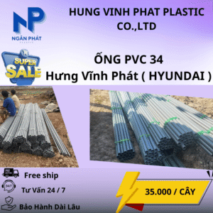 Ống Nhựa 34 Hưng Vĩnh Phát