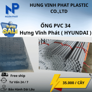 Ống Nhựa 34 Hưng Vĩnh Phát