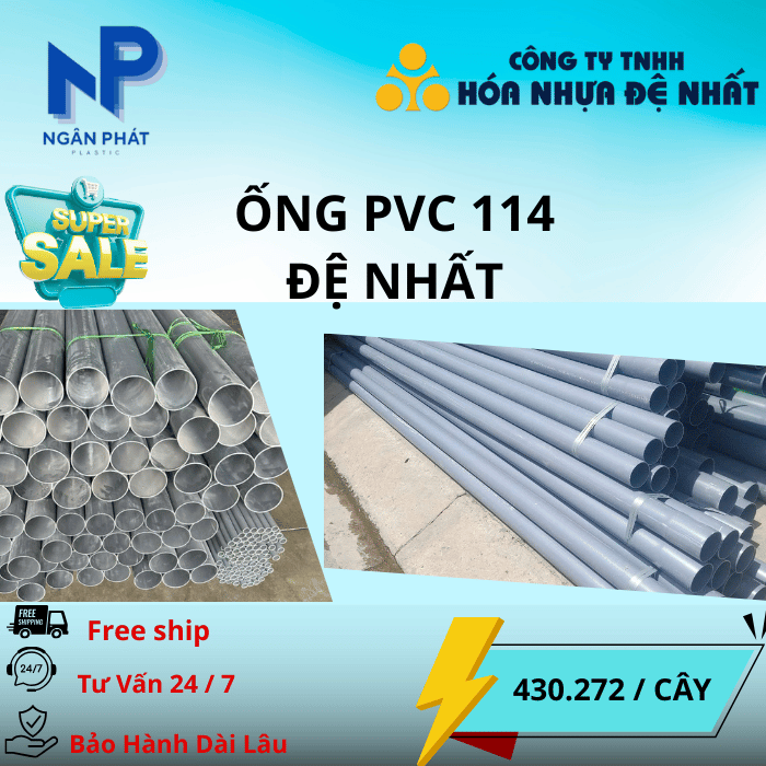 Ống Nhựa D114 Đệ Nhất Ống Nhựa D114 Đệ Nhất