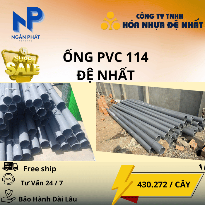 Ống Nhựa D114 Đệ Nhất Ống Nhựa D114 Đệ Nhất